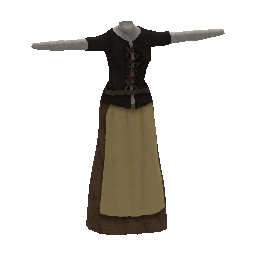 245 | Brown Maid Dress | itm_maid_dress